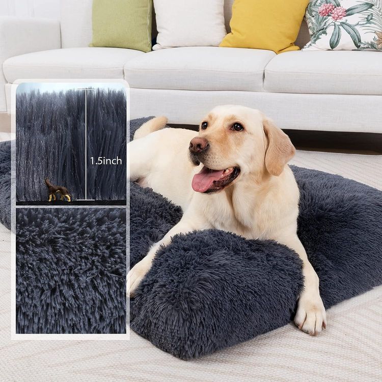 No. 6 - CHAMPETS Washable Dog Bed for Crate - 3