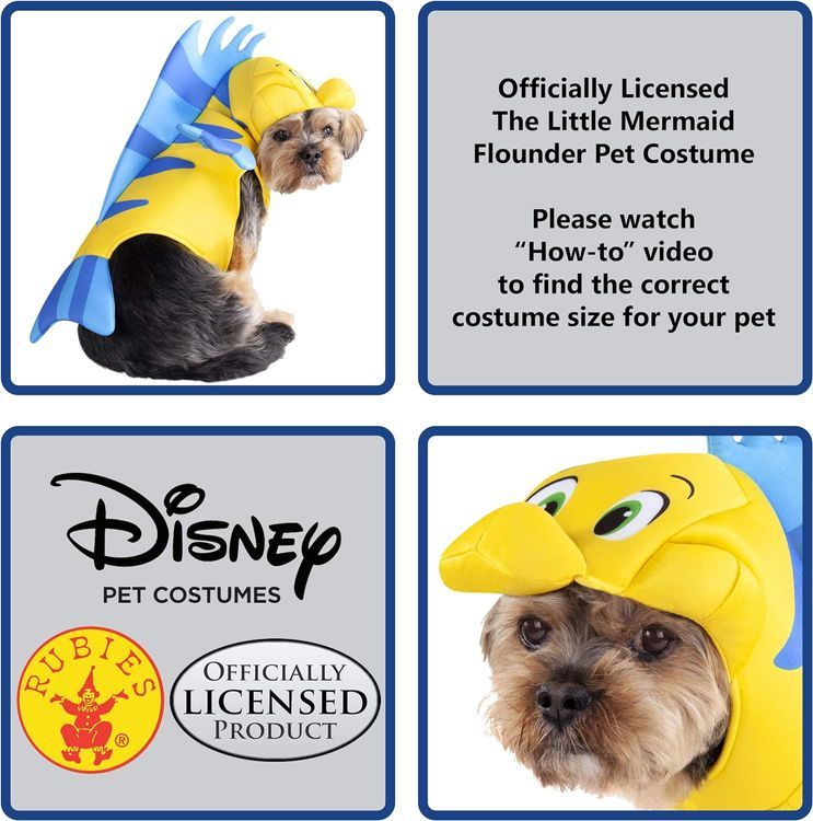 No. 5 - Rubie's Disney Little Mermaid Flounder Pet Costume - 2