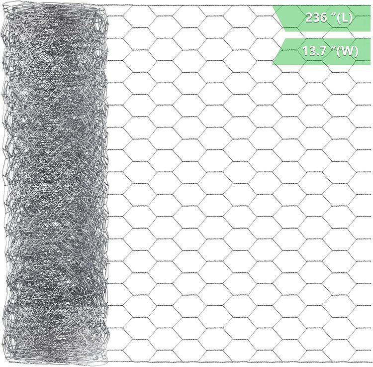 No. 1 - Chicken Wire 13.7 in x 236 in Poultry Wire Netting - 1