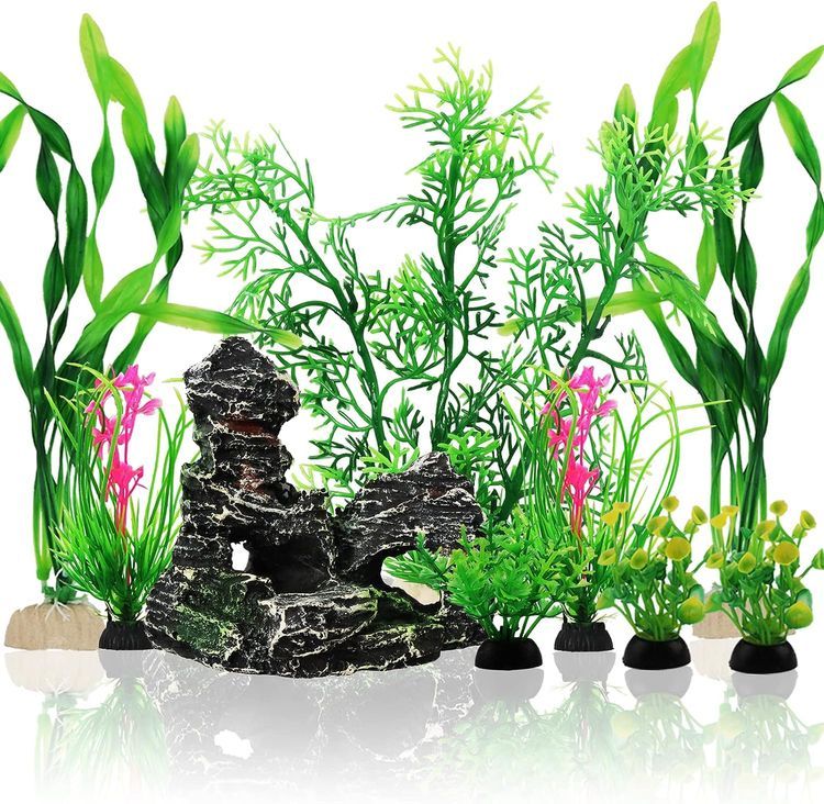 No. 8 - PietyPet Aquarium Decor Plastic Plants - 1