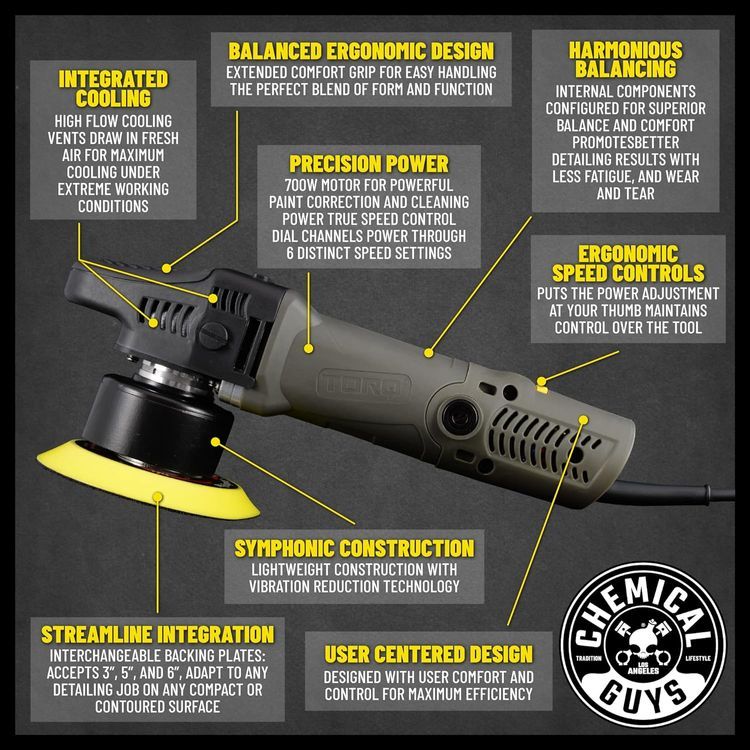 No. 8 - Chemical Guys BUF_503X TORQX Random Orbital Polisher - 2