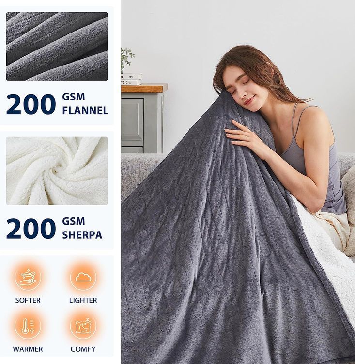 No. 3 - Homemate Heated Blanket Electric Throw - 2