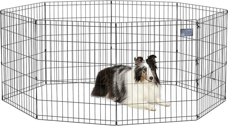 No. 6 - MidWest Foldable Metal Dog Exercise Pen - 1