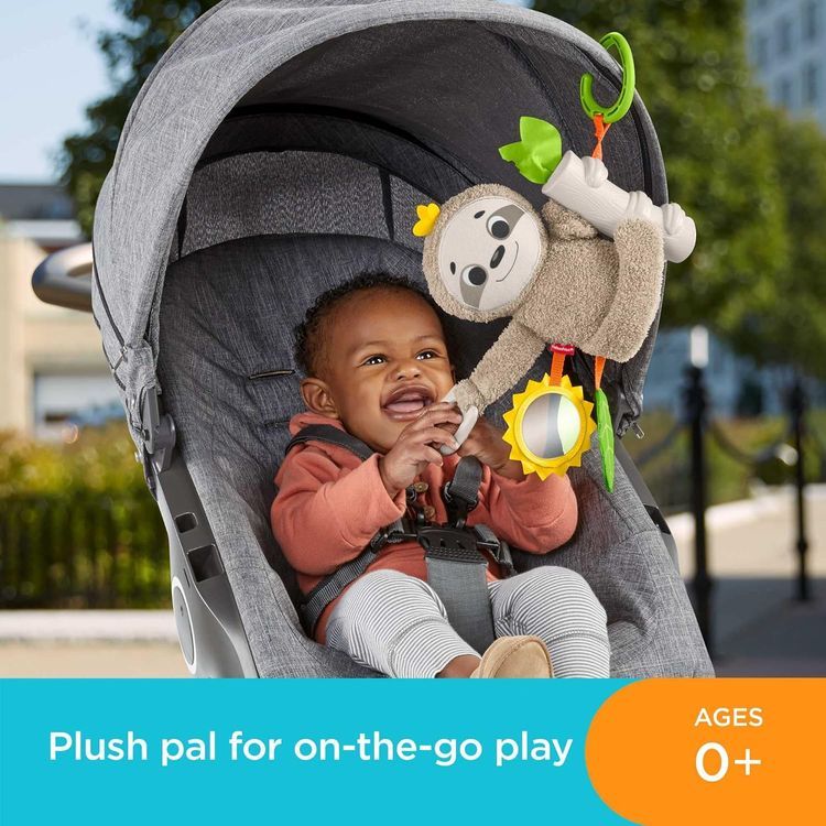 No. 5 - Fisher-Price Baby Toy Slow Much Fun Stroller Sloth - 2