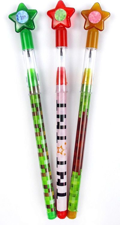 No. 3 - TINYMILLS Pixel Party Mine Crafter Push Pencils - 3