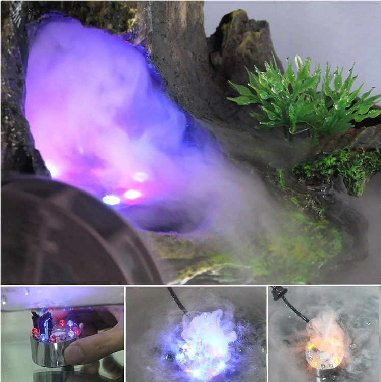 No. 5 - AGPTEK Pond Garden Indoor Outdoor Fountain Accessories Fog Machine Atomizer Air Humidifier - 2