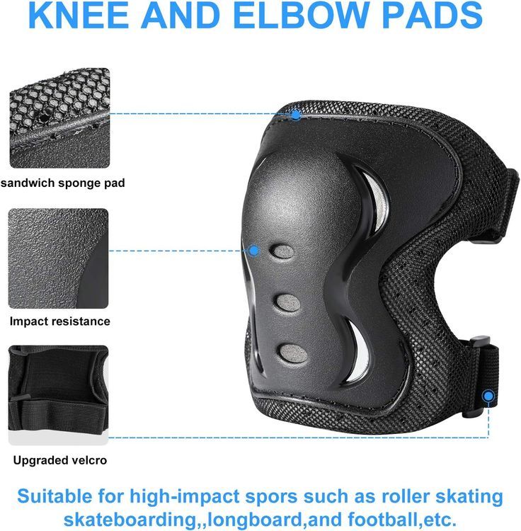 No. 10 - Kids/Youth/Adult Knee Pads Elbow Pads with Wrist Guards Protective Gear Set - 2