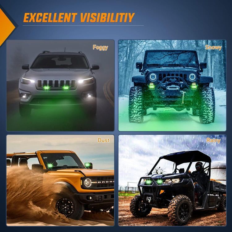 No. 8 - Nilight Green LED Light Bars - 5