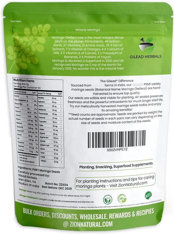 No. 9 - Gilead Herbals Premium Moringa Seeds - 5