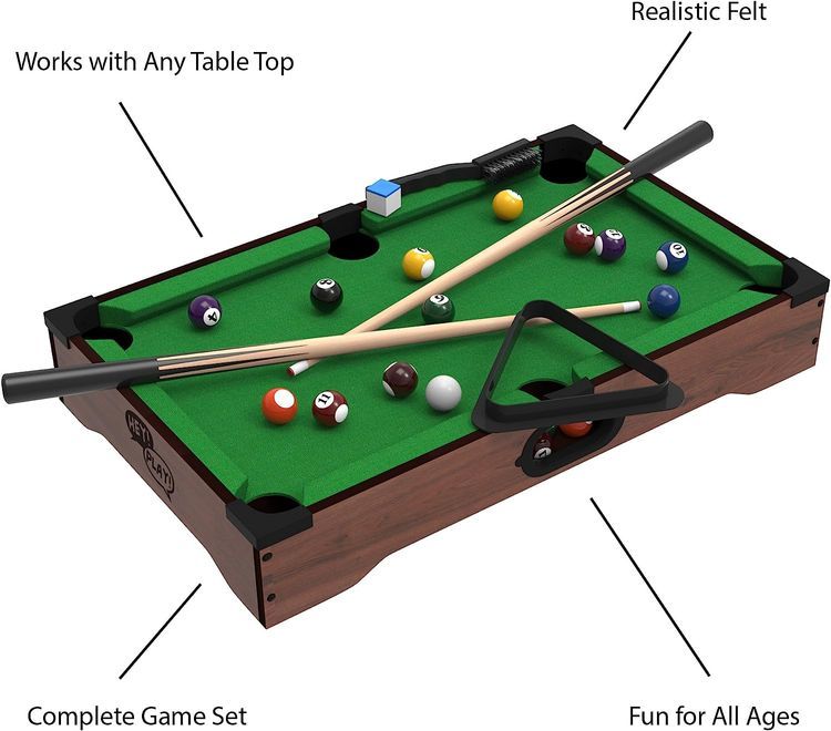 No. 1 - Hey! Play! Mini Tabletop Pool Set - 3