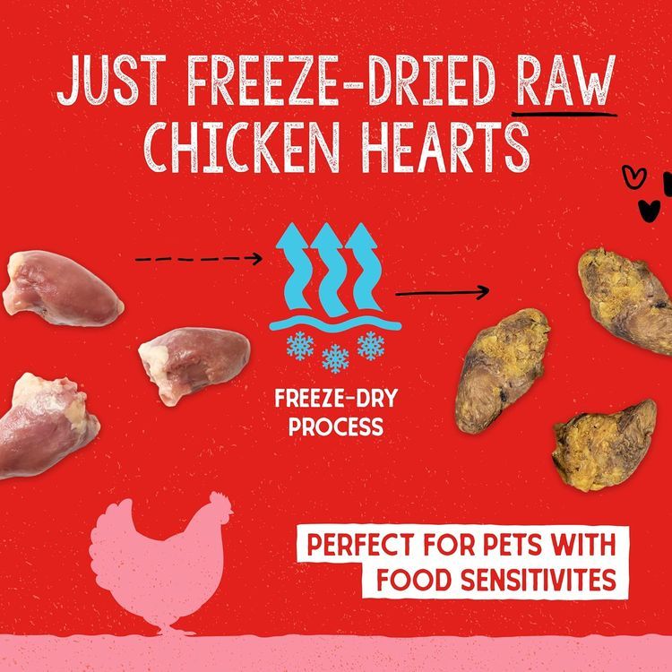 No. 4 - Freeze-Dried Chicken Hearts Dog Treats - 2