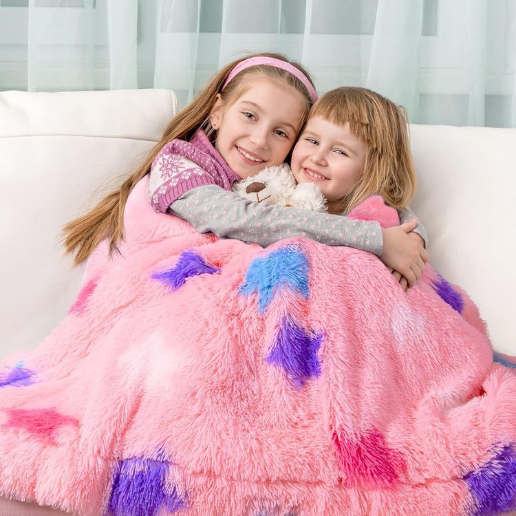 No. 9 - ST. BRIDGE Kids Faux Fur Throw Blanket - 5