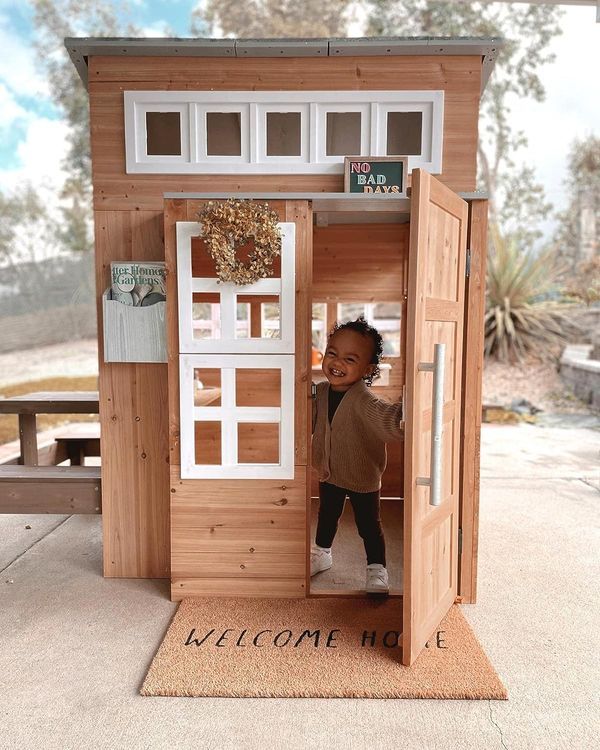 No. 9 - KidKraft Modern Outdoor Wooden Playhouse - 5