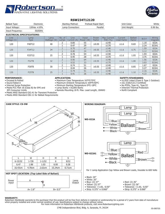 No. 9 - Robertson Worldwide Ballast - 3