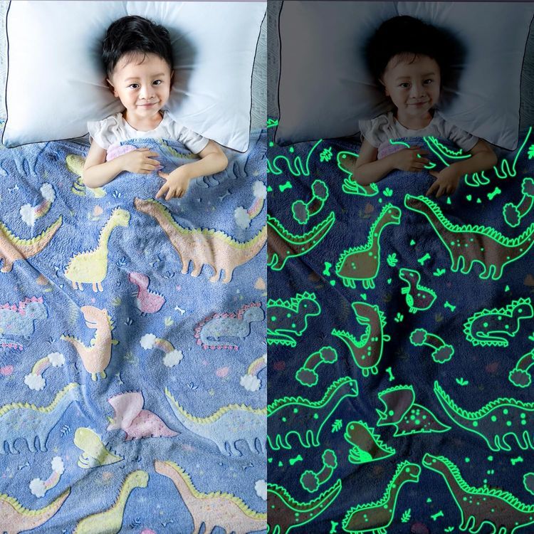 No. 10 - Glow in The Dark Dinosaur Blanket - 1