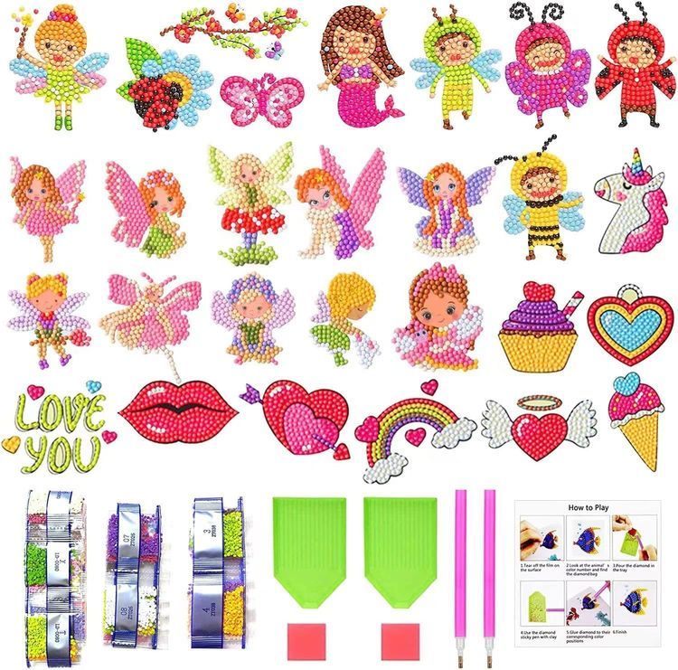 No. 4 - Junrife Kids' Diamond Painting Stickers - 1