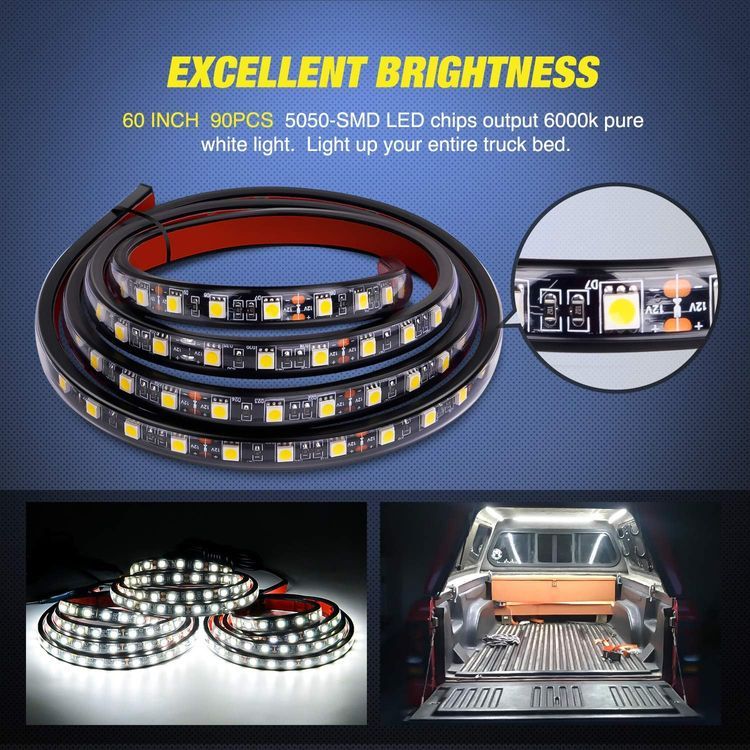 No. 7 - Nilight 3PCS 60 Inch Bed Light Strip - 2