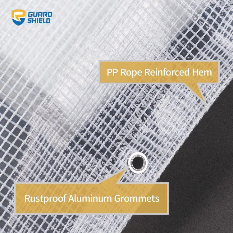 No. 2 - Guard Shield Clear White Tarp Heavy Duty - 4