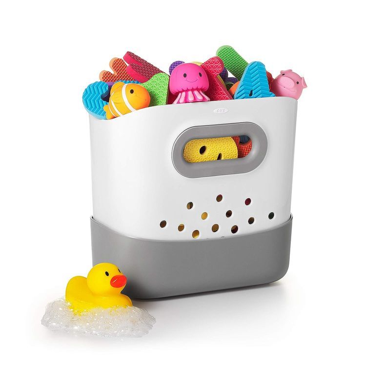 No. 7 - OXO Tot Stand Up Bath Toy Storage - 2