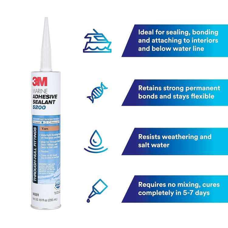 No. 10 - 3M TALC Marine Adhesive Sealant 5200 - 4