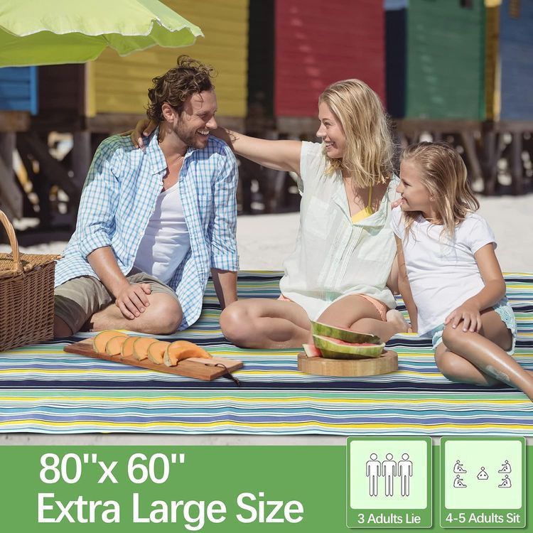 No. 10 - Gropki Extra Large Outdoor Multifunctional Foldable Picnic Blanket - 2