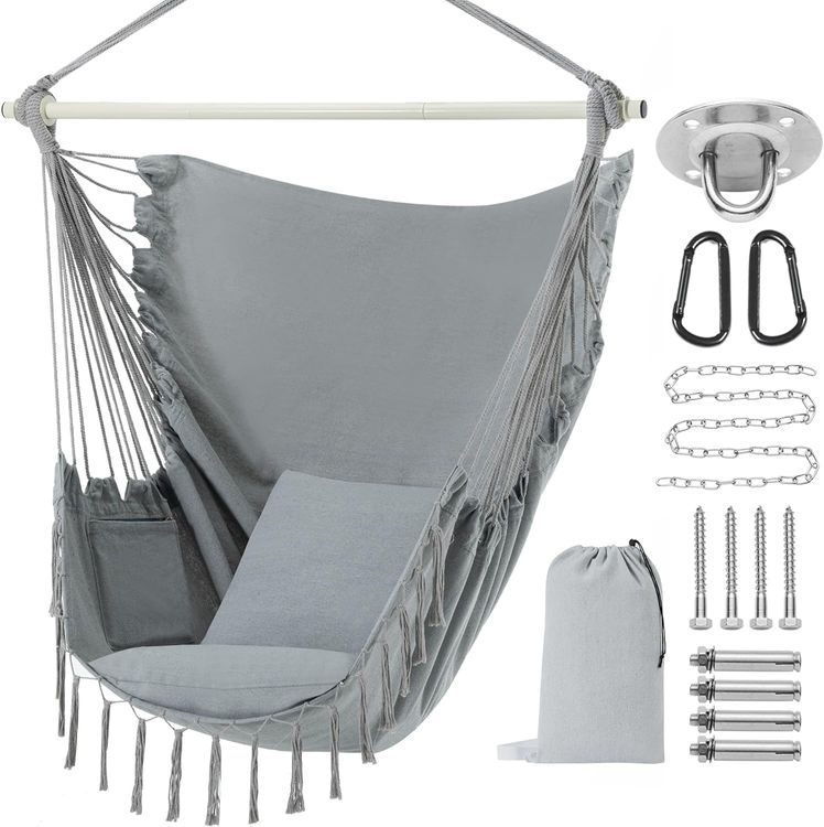 No. 9 - PNAEUT Hammock Chair Hanging Rope Swing - 1