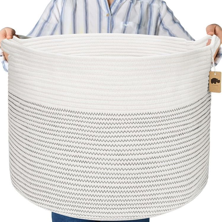 No. 3 - Little Hippo XXXL Cotton Rope Storage Basket - 1