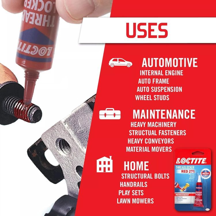 No. 8 - Loctite Threadlocker Red 271 - 3