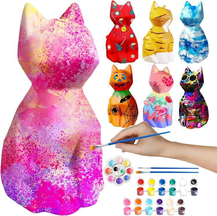 No. 8 - Innorock Paint Your Own Cat Lamp - 1