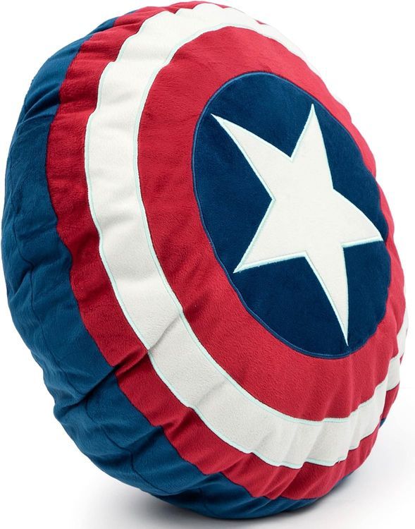 No. 10 - Marvel Avengers Captain America's Shield Shaped Decorative Pillow - 2