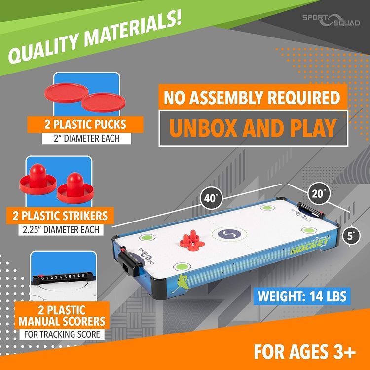 No. 7 - Sport Squad HX40 40 Inch Table Top Air Hockey Table - 5