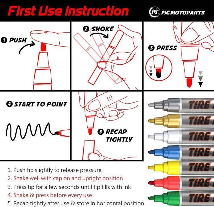 No. 4 - MC Motoparts Tire Paint Pen - 4