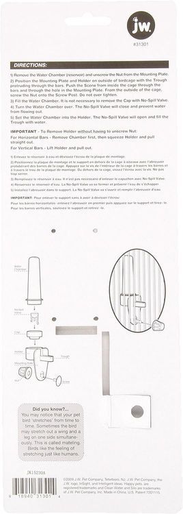 No. 6 - JW Clean Water Silo Bird Waterer - 2