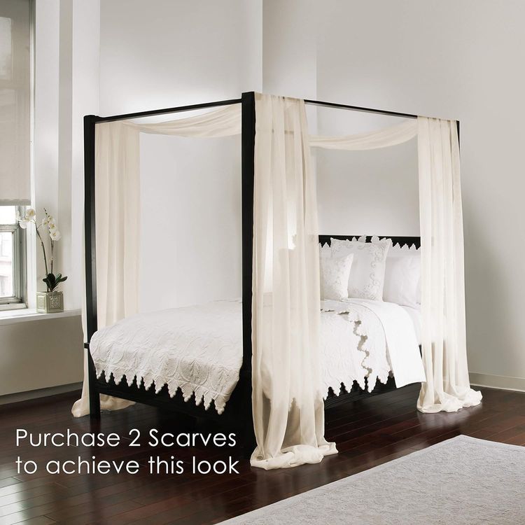 No. 9 - ROYALE LINENS Bed Canopy Scarf - 4