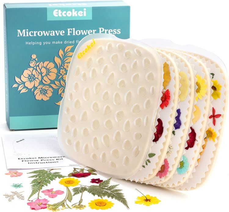 No. 7 - Etcokei Quickly Microwave Flower Press Kit - 1