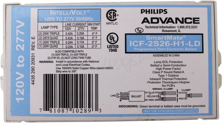 No. 8 - Philips Advance Compact Fluorescent Ballast - 1