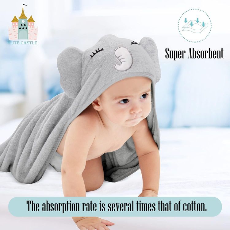 No. 10 - Cute Castle Baby Hooded Towels - 3