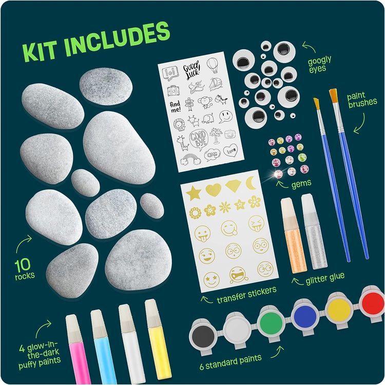 No. 10 - Glow-in-the-Dark Rock Painting Kit - 4