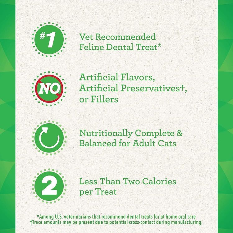 No. 6 - FELINE GREENIES Adult Dental Cat Treats - 3