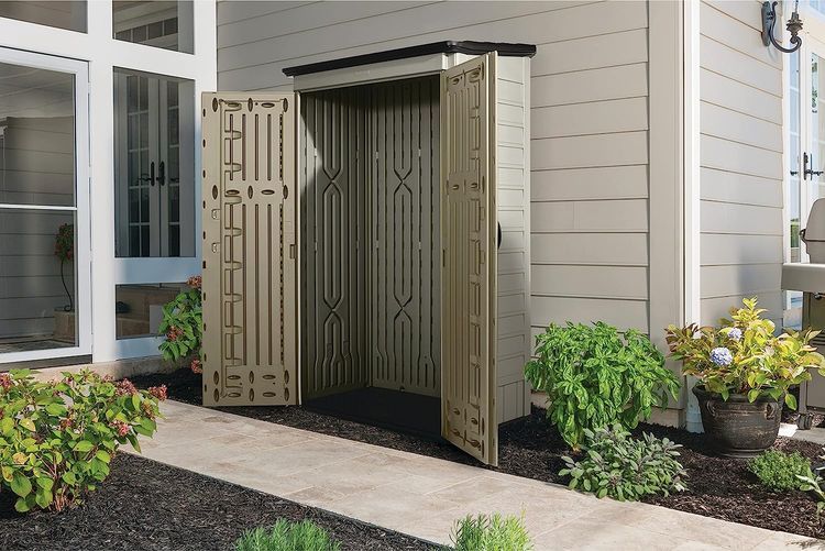 No. 8 - Rubbermaid Outdoor Small Vertical Resin Storage Shed - 5