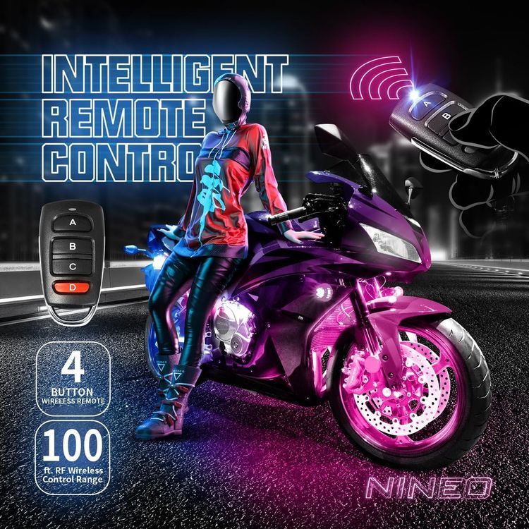 No. 4 - NINEO Motorcycle RGB LED Light Kit - 3