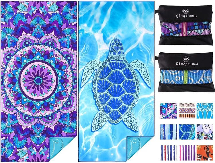 No. 5 - Microfiber Oversized Lightweight Beach Towel - 1