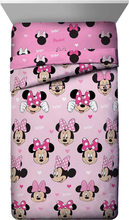 No. 9 - Disney Minnie Mouse Hearts Twin Comforter - 1