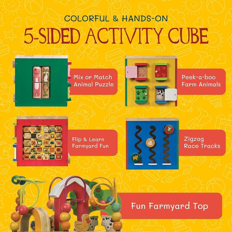 No. 5 - Wooden Activity Cube - 5