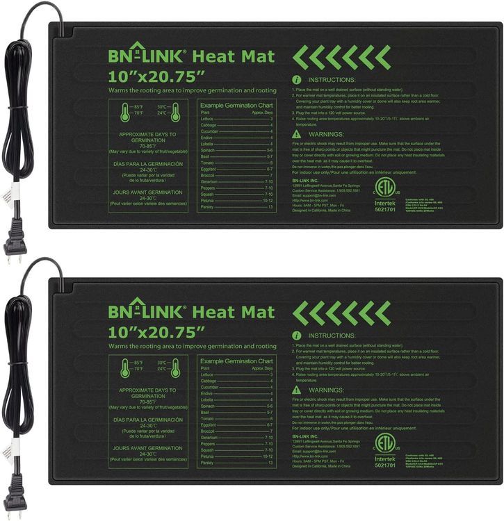 No. 7 - BN-LINK Durable Seedling Hydroponic Heating Pad - 1