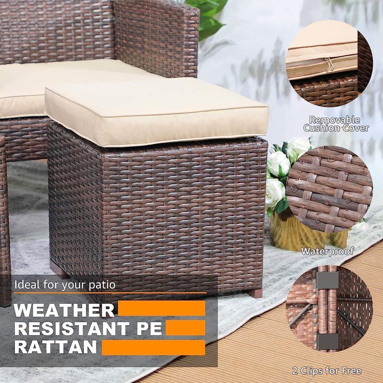 No. 2 - Patiorama Patio Ottoman - 4