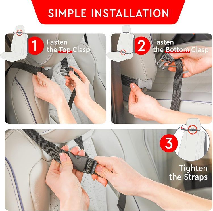No. 7 - Helteko Back Seat Protector for Car - 4