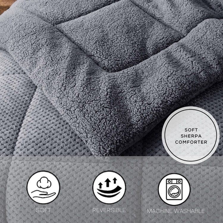 No. 9 - Luxury Plush Sherpa Comforter - 2