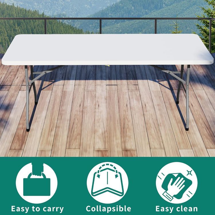 No. 8 - YITAHOME Folding Tables Heavy Duty Folding Table - 3