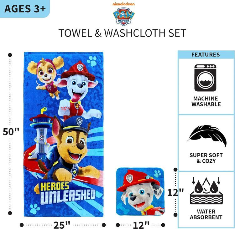 No. 5 - Franco Paw Patrol Kids Towel - 4